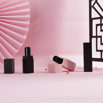 Empty black matte lipstick tubes lip gloss container